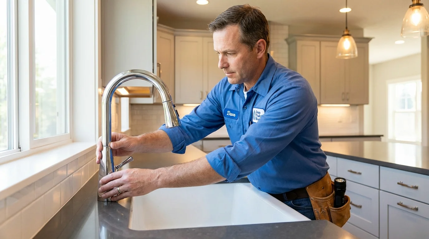 Kitchen faucet installation by Johns Plumbing LLC in Grants